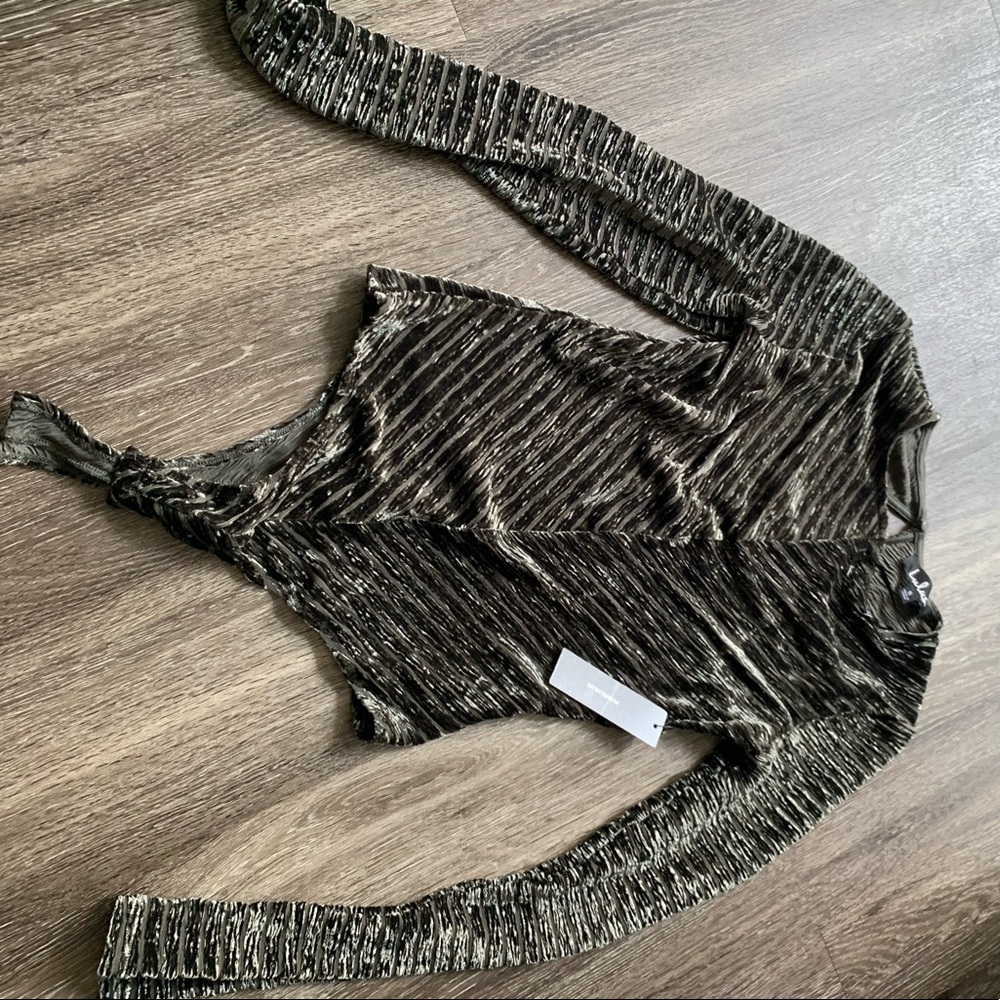 Lulus bodysuit velvet